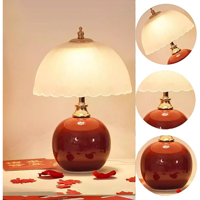 Lampa stołowa, lampka nocna w kształcie grzybka z europejską wtyczką, lampka nocna, urocza lampa nastrojowa, odpowiednia do dekoracji pokoju dziewczyn