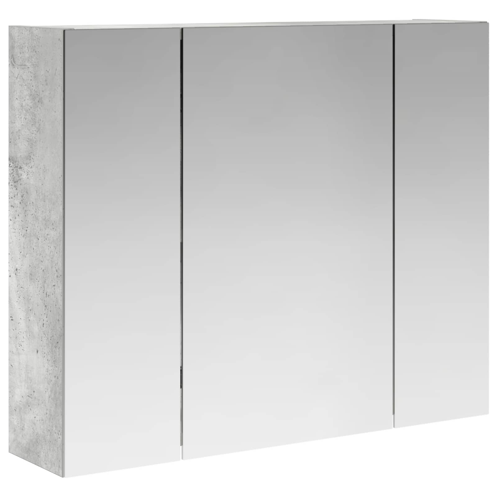 Szafka z lustrem do łazienki Betonowy szary 60 x 14,5 x 50 cm