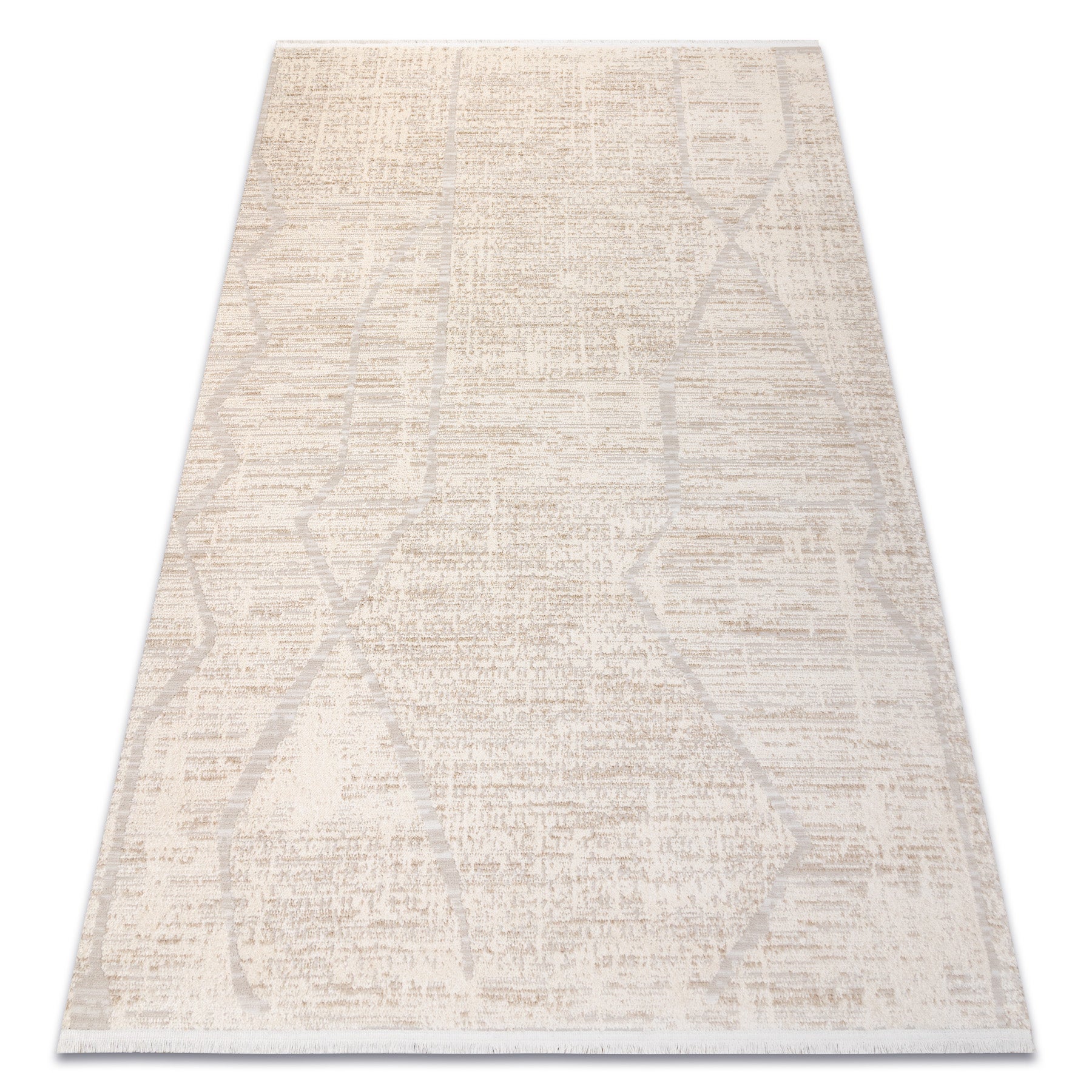 Dywan FROJE 1753 Boho, linie - Styl skandynawski, strukturalny, nowoczesny krem / beż 140x190 cm