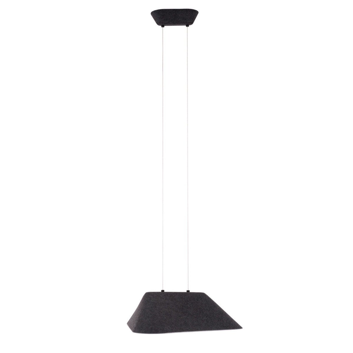 Lampa wisząca czarny geometryczny abażur z filcu CARBON LED 8W P0567 Maxlight