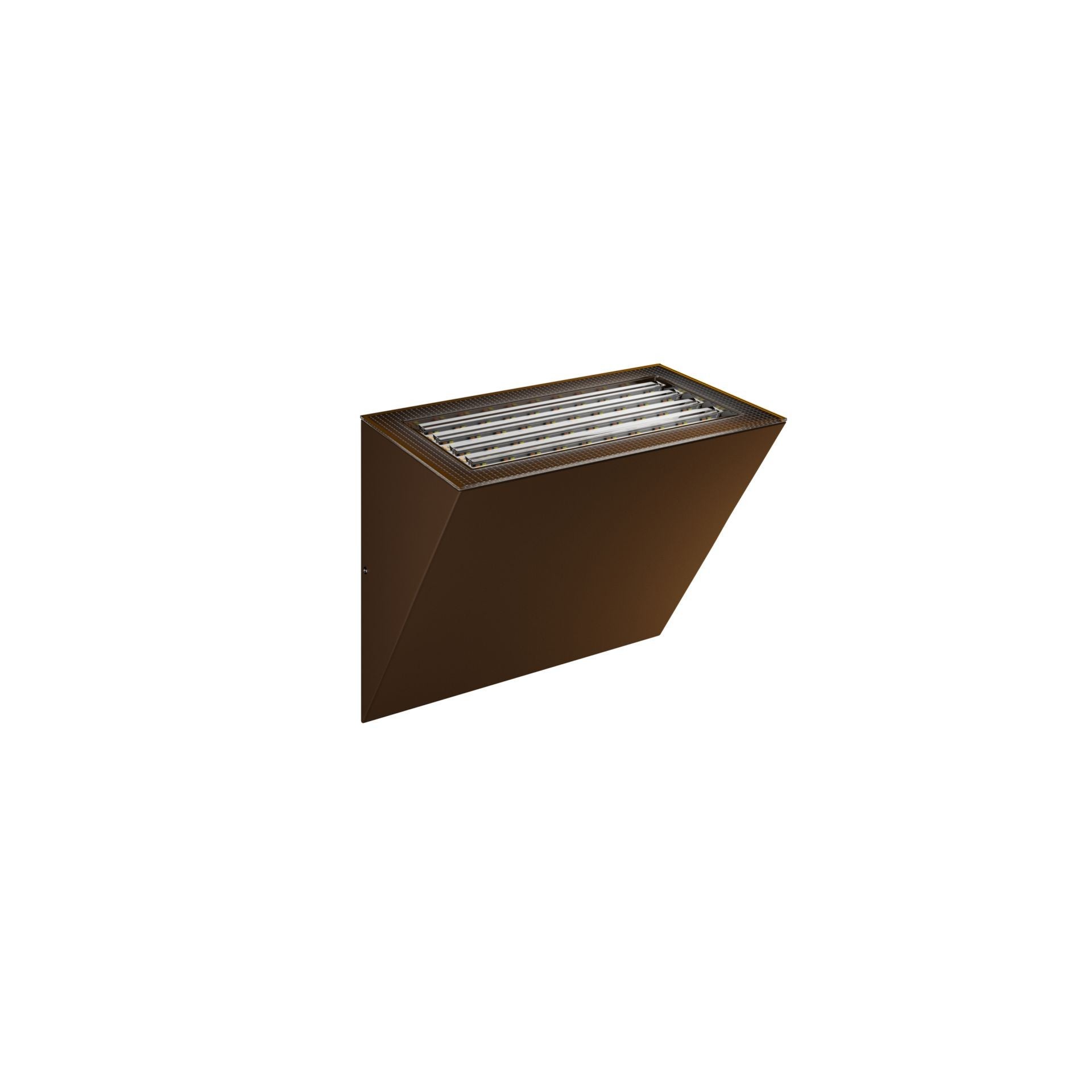 Kinkiet zewnętrzny LED Wedge 10W/20W 100º, wykończenie w kolorze czarnym i białym, Corten, CCT - Corten