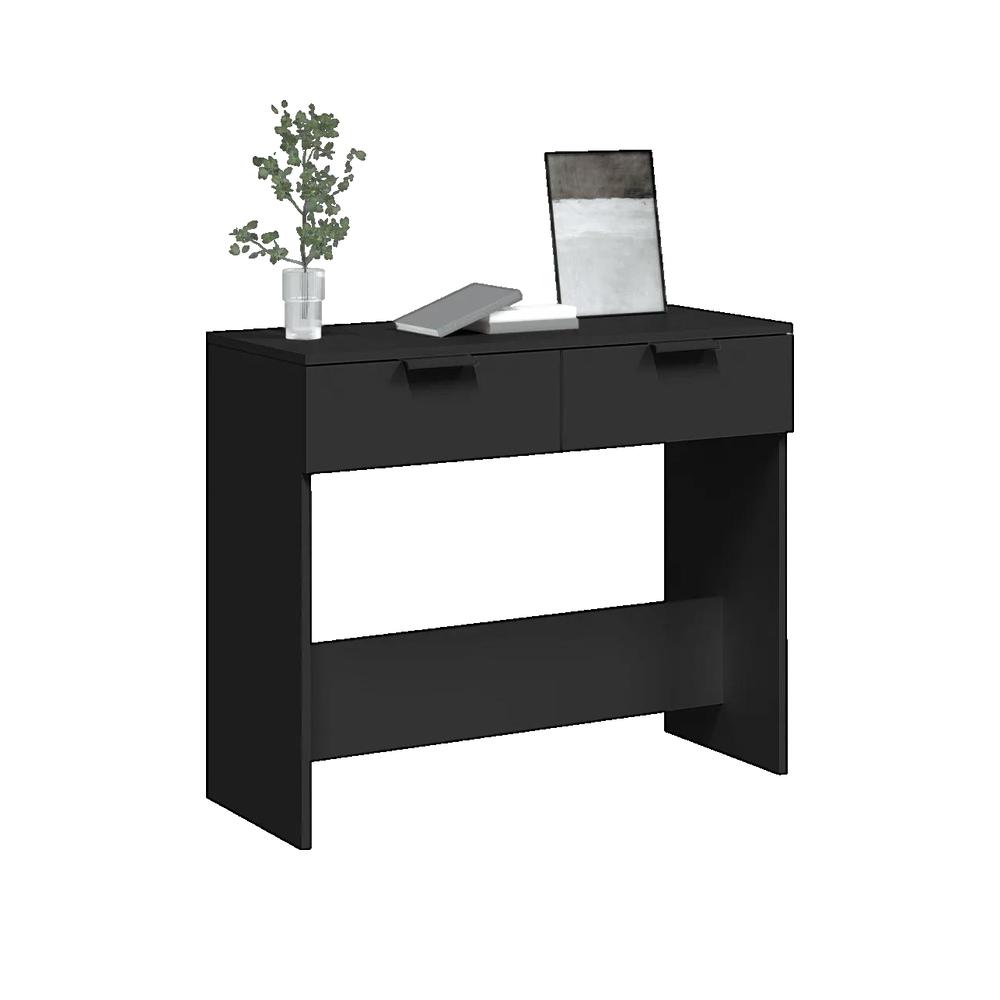 Stolik Konsola vidaXL Czarny 90x36x75 cm Drewno Inżynieryjne