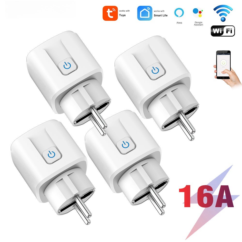 Zdalny przełącznik Wi-Fi Smart Plug, 4 sztuki 16A