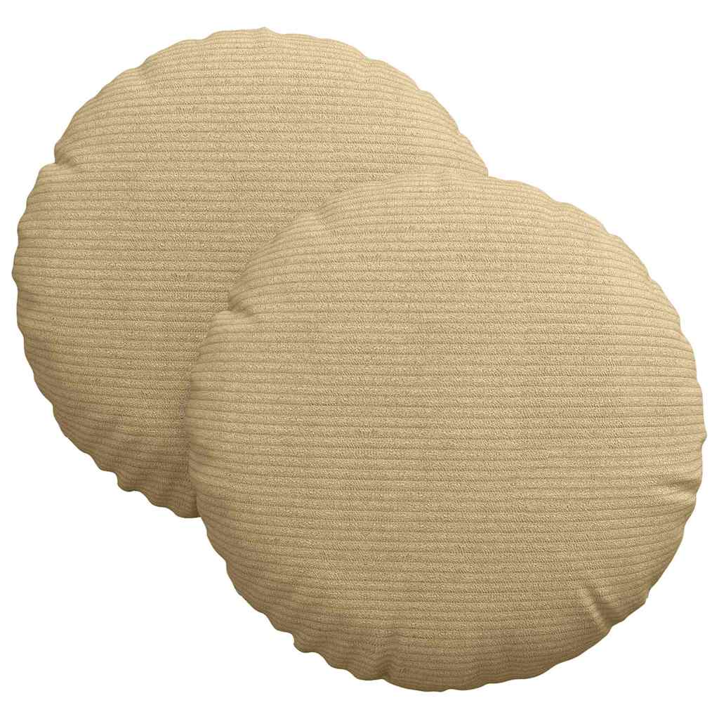 Poduszki na siedziska 2 pcs Szary zielony Ø30 x 13 cm
