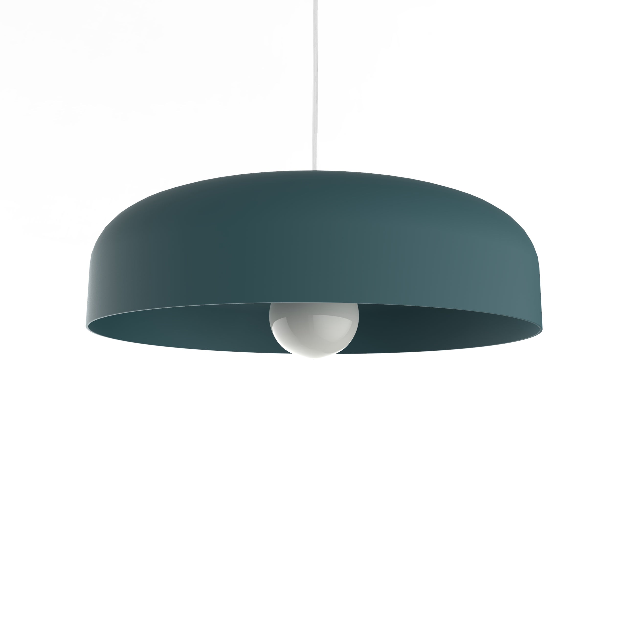 LUMICOM | TUZZI Lampa wisząca, 1xE27, maks. 42 W, metal, śródziemnomorski niebieski, śr. 40 cm