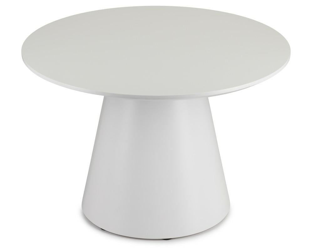 Stolik kawowy MILAN HowHomely biały MDF 60x60x40 cm 1 szt.