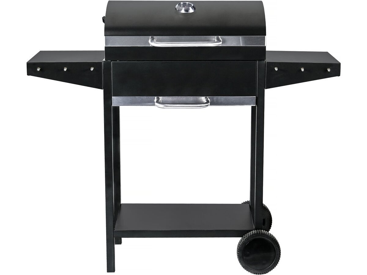 Grill węglowy "Bizon" – 119 x 50 x 101 cm – czarny