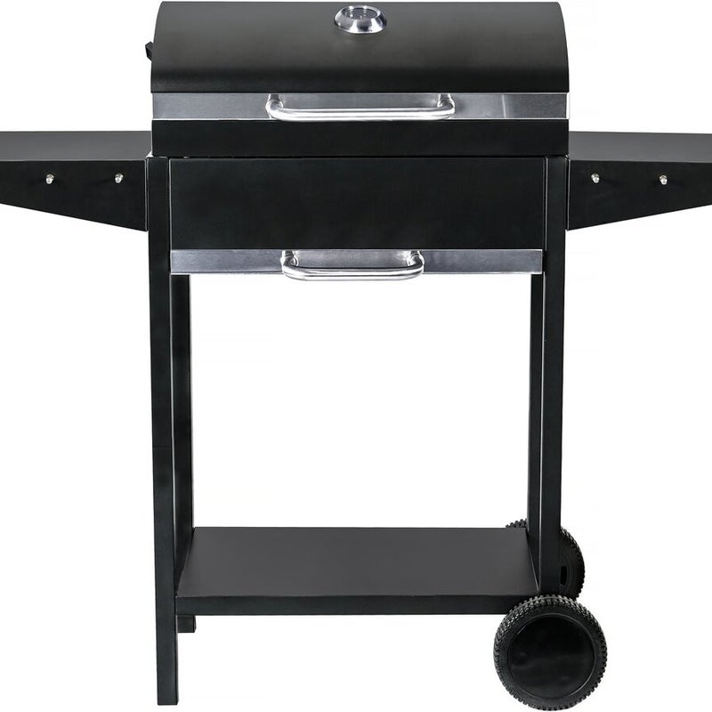 Grill węglowy "Bizon" – 119 x 50 x 101 cm – czarny