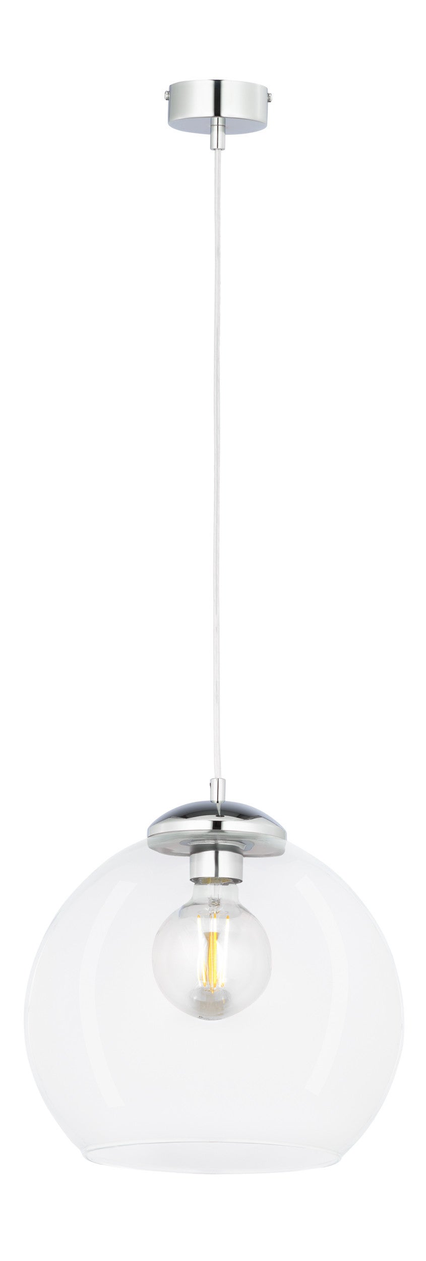 Lampa wisząca ASTI Jupiter srebrna transp. E27 80x29x29 cm 1 szt.
