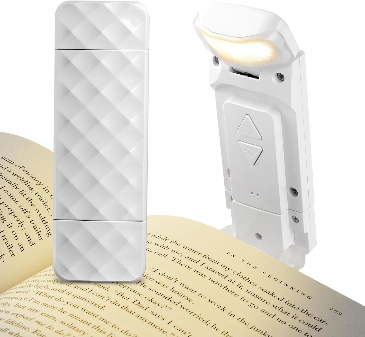 Lampka do czytania USB, 3 kolory i 5 poziomów jasności, akumulatorowa lampa LED do czytania
