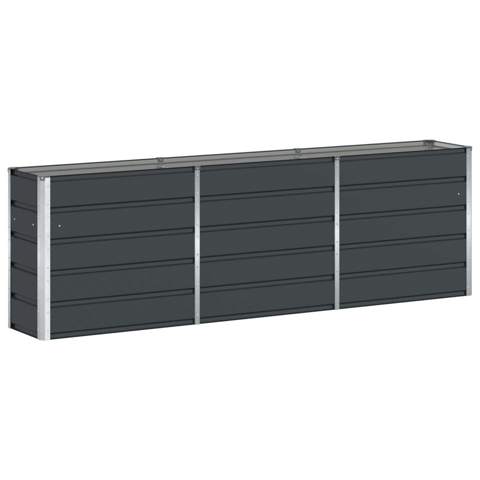 Donica Antracyt 240 x 40 x 75 cm Stal