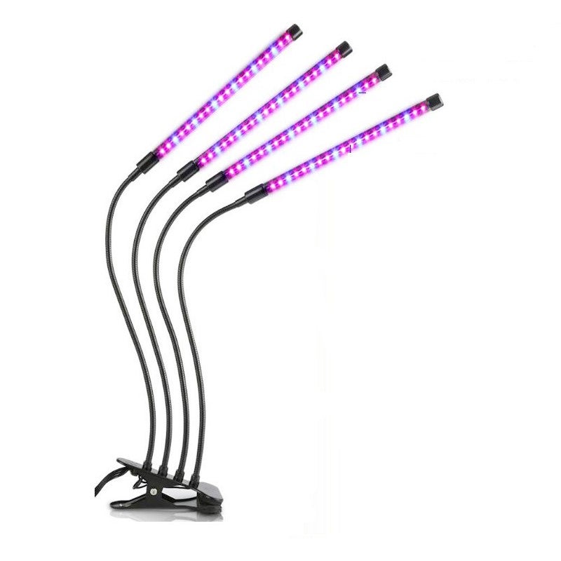 Lampa do roślin / oświetlenie roślin z 4 elastycznymi świetlówkami LED 1 paczka