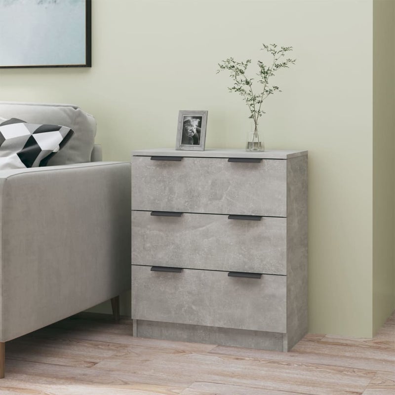 vidaXL Szafka, szarość betonu, 60x30x70 cm, materiał drewnopochodny