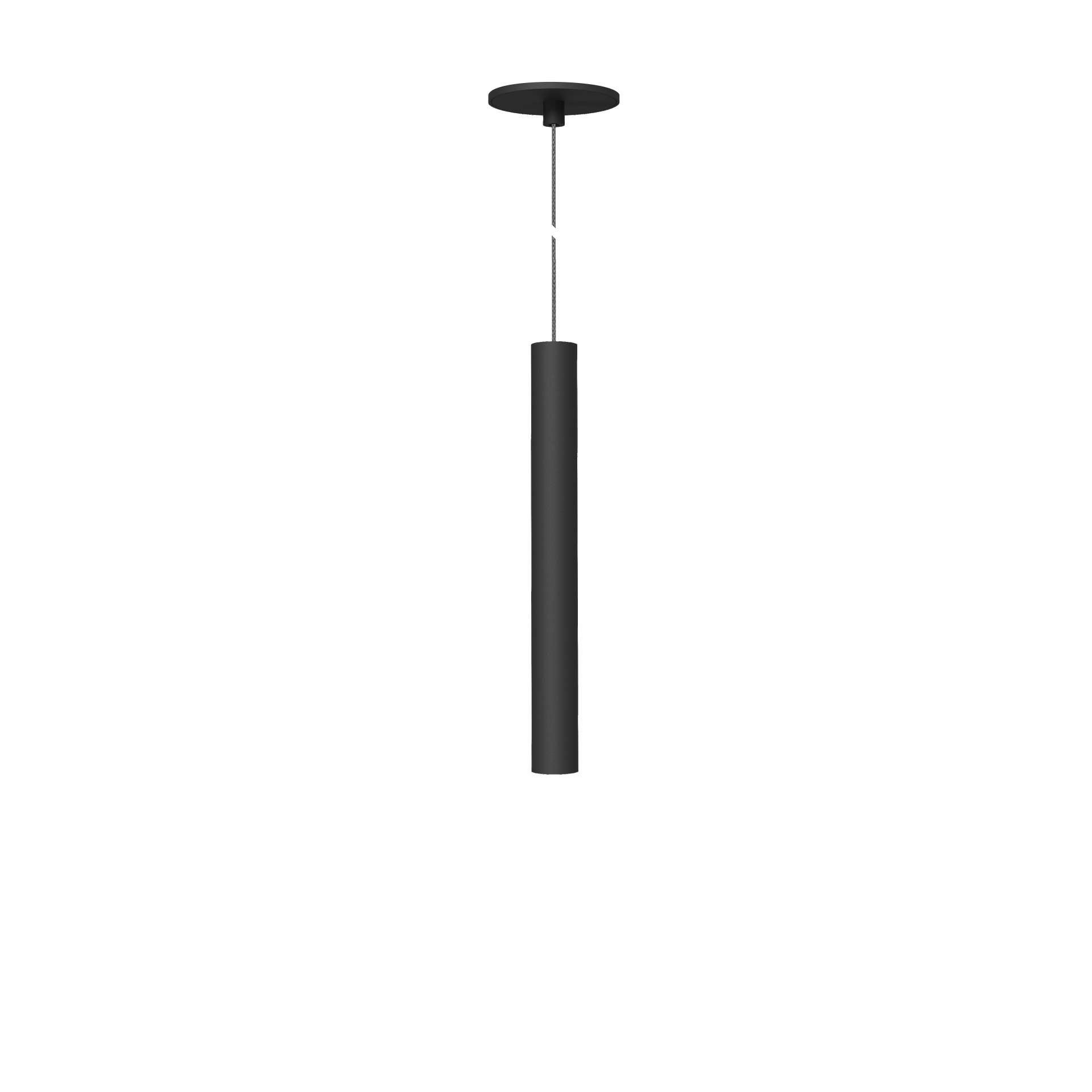 Lampa sufitowa cylindryczna LED TUYA 2700K-4000K, wykończenie czarne, 6 W, wysokość 25 cm