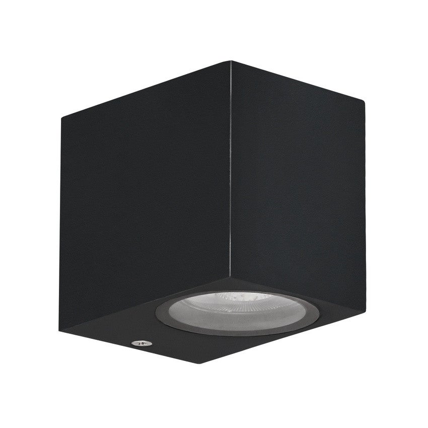 Kinkiet zewnętrzny Nerium czarny 1xGU10x35W wym:8x9x6,5cm IP44 Candellux