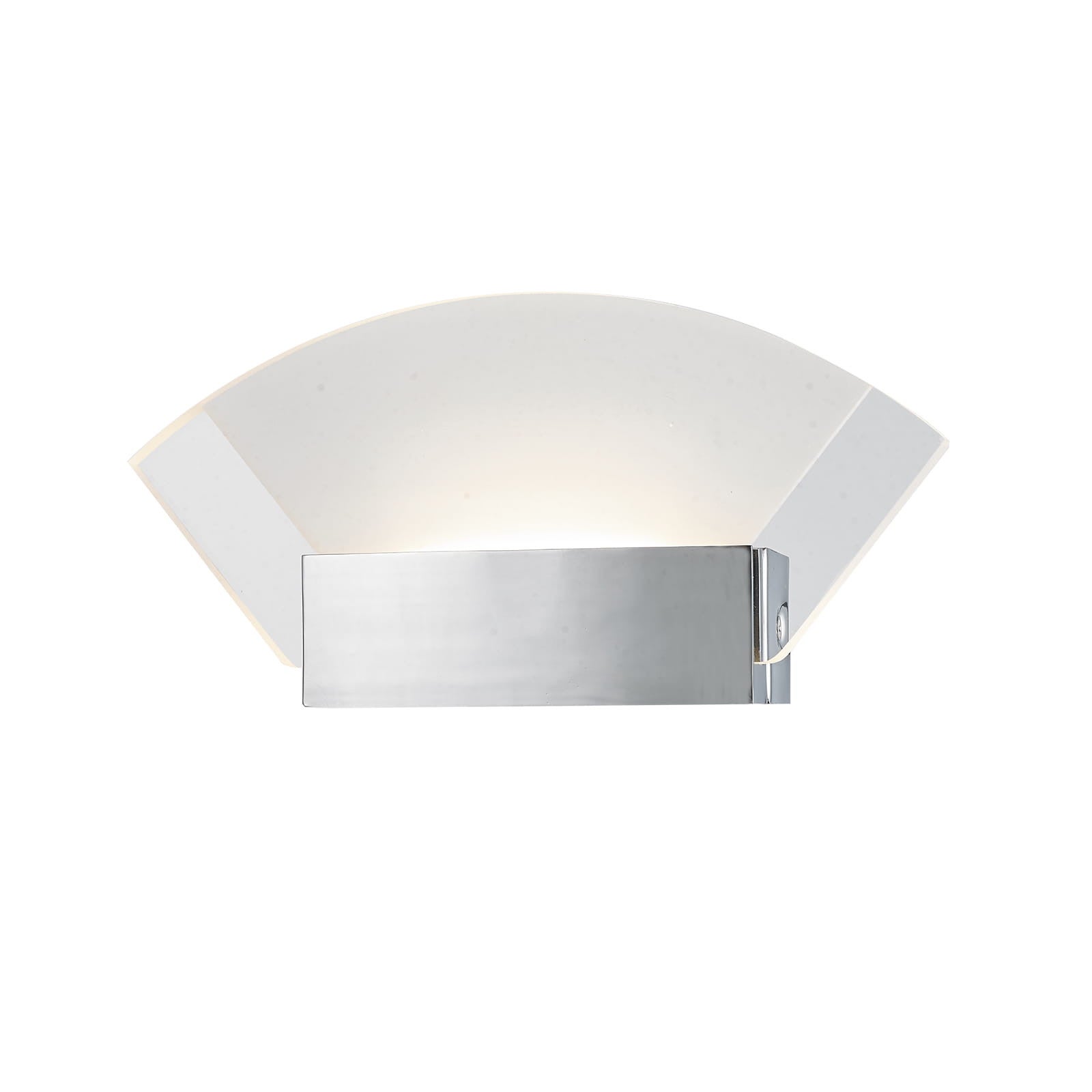 Kinkiet ścienny Leann chromowany biały LED 6W 3000K 420lm styl nowoczesny wym: 10,8 x 22 x 6 cm akryl IP20 Italux