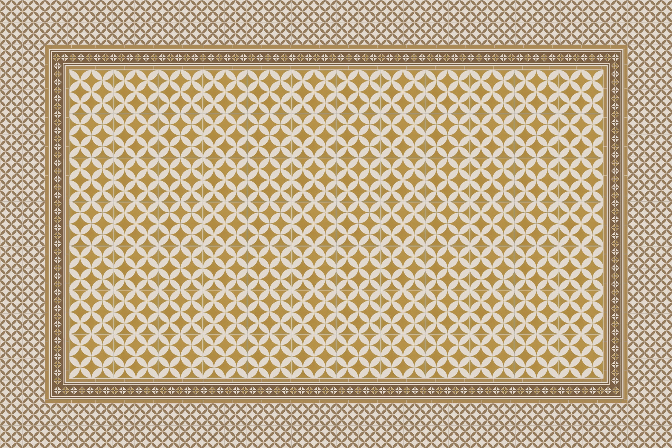 Dalia Dywan winylowy 200x300 cm - PVC antypoślizgowa, winylowa do kuchni lub salonu, zmywalna, wodoodporna, styl wodoodporny