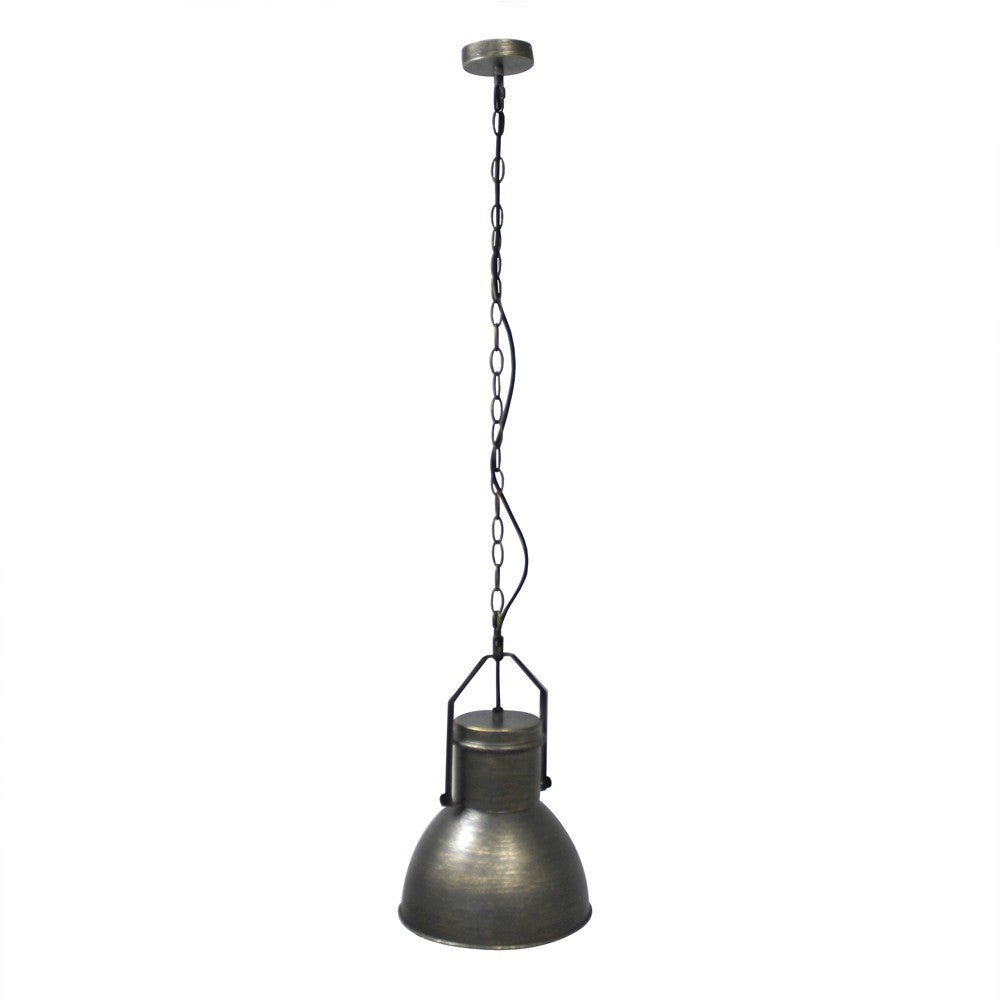 Metalowa wisząca lampa sufitowa w kształcie dzwonu