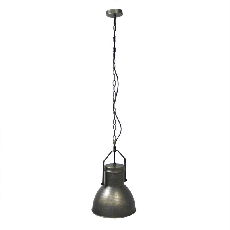 Metalowa wisząca lampa sufitowa w kształcie dzwonu