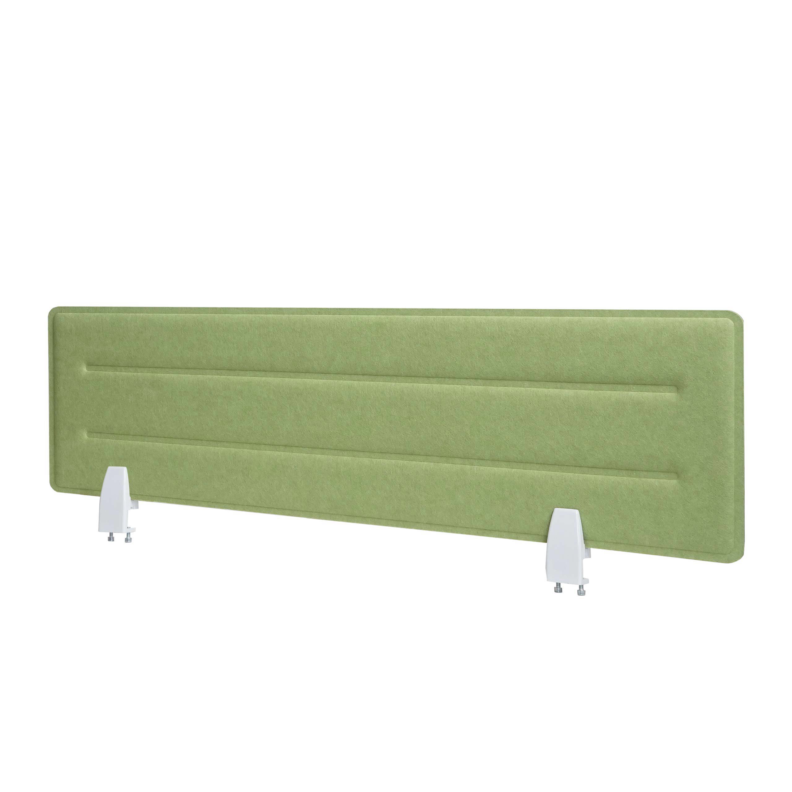 Parawan biurkowy HWC-G76, 100 x 30 cm, zielony