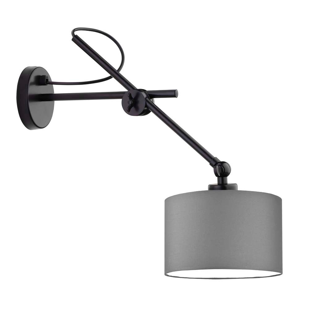 Kinkiet przegubowy lampa ścienna lampa na ścianę regulowany z abażurem walec MODERN