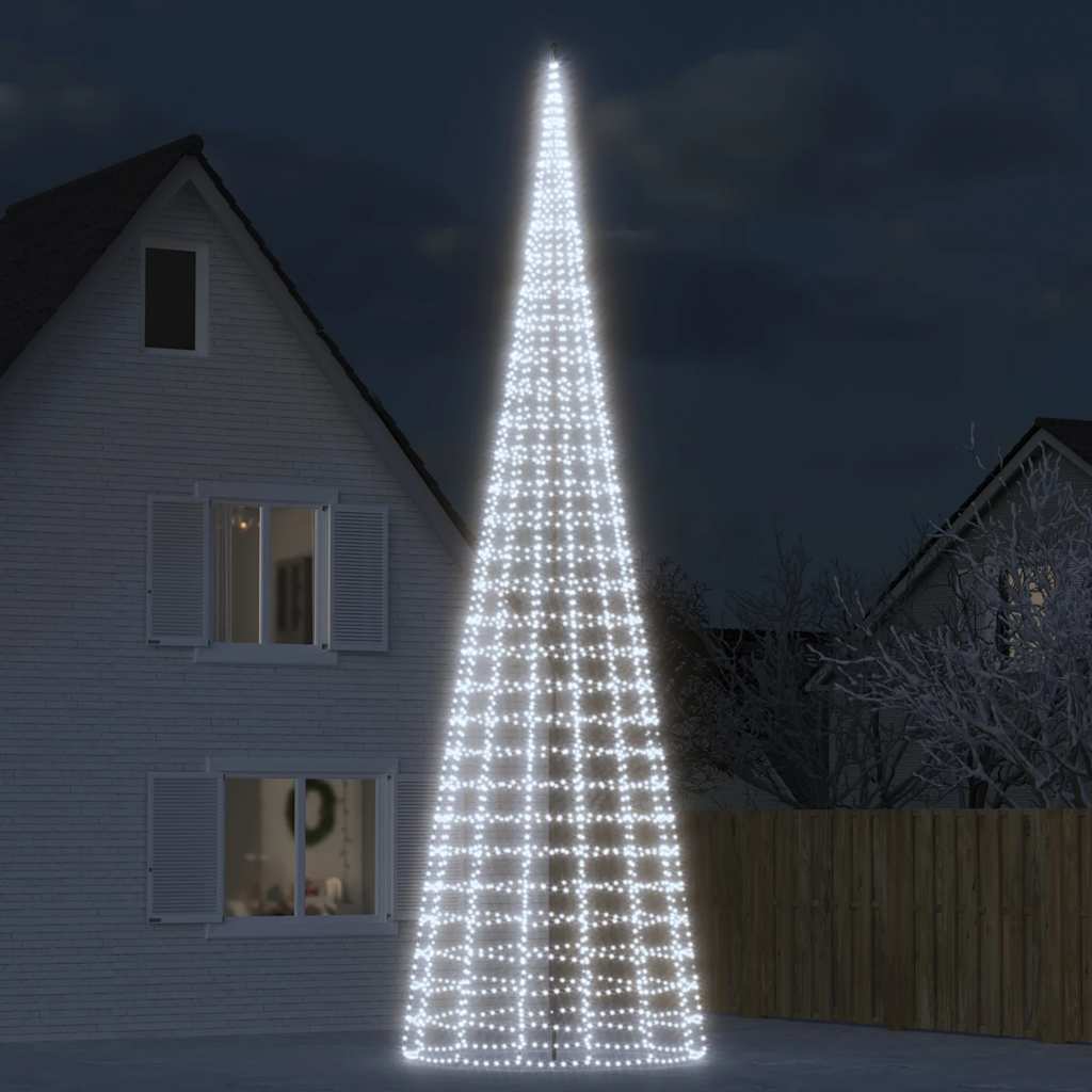 Choinka LED 3000 LED Zimna biel 800 cm vidaXL