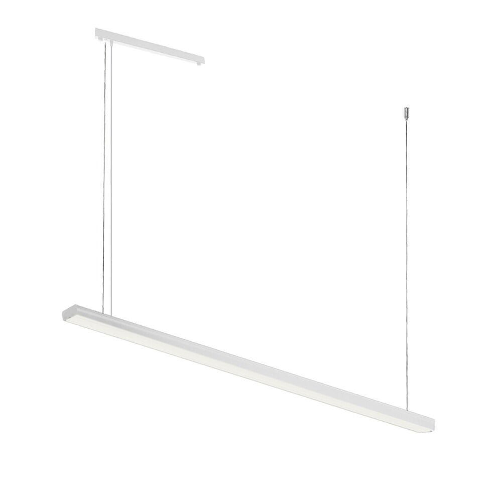 Lampa wisząca nowoczesna liniowa 150 cm biała ciepła barwa HIATE LED 30W Shilo