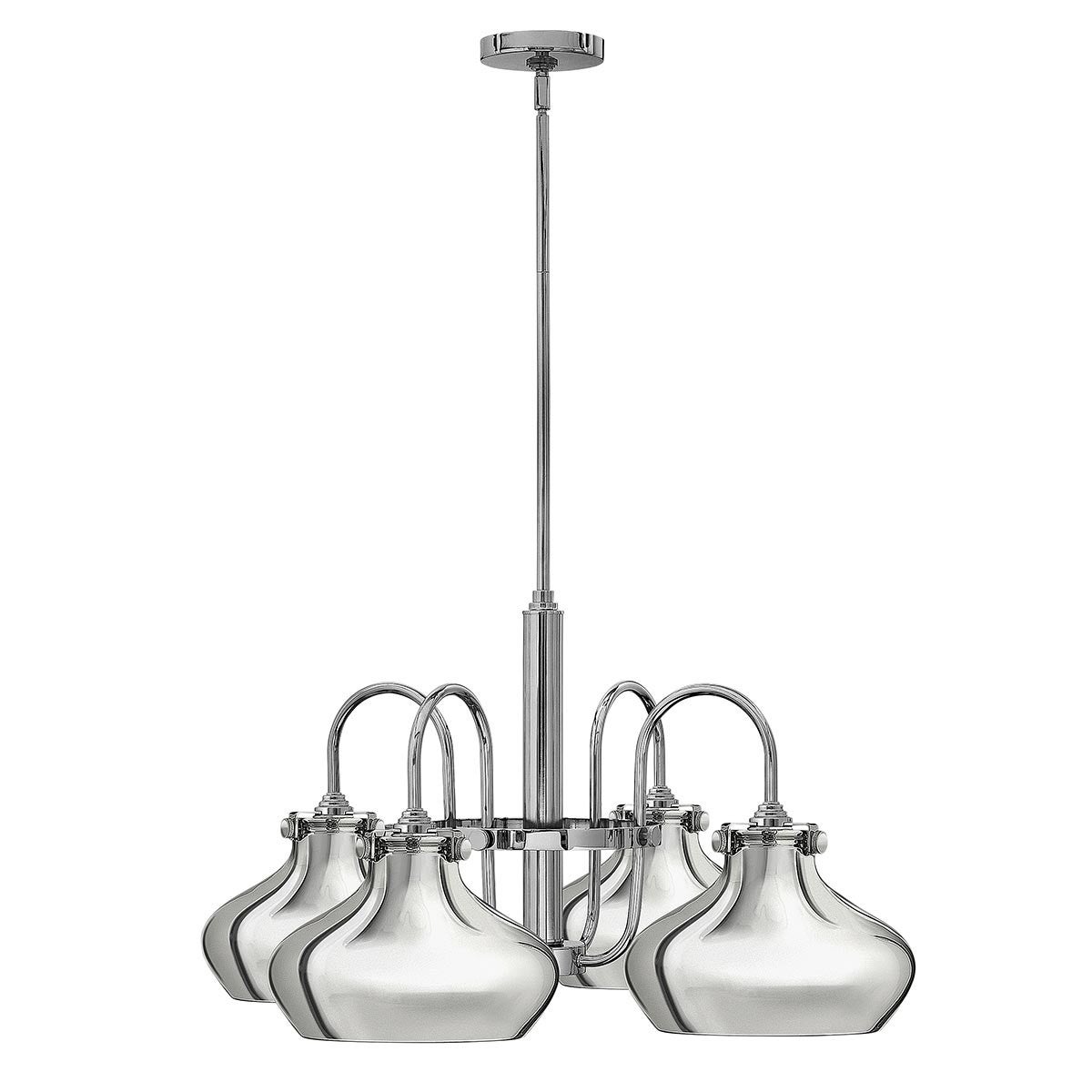 Suspension Congress, chrome, 4 ampoules, 71 cm