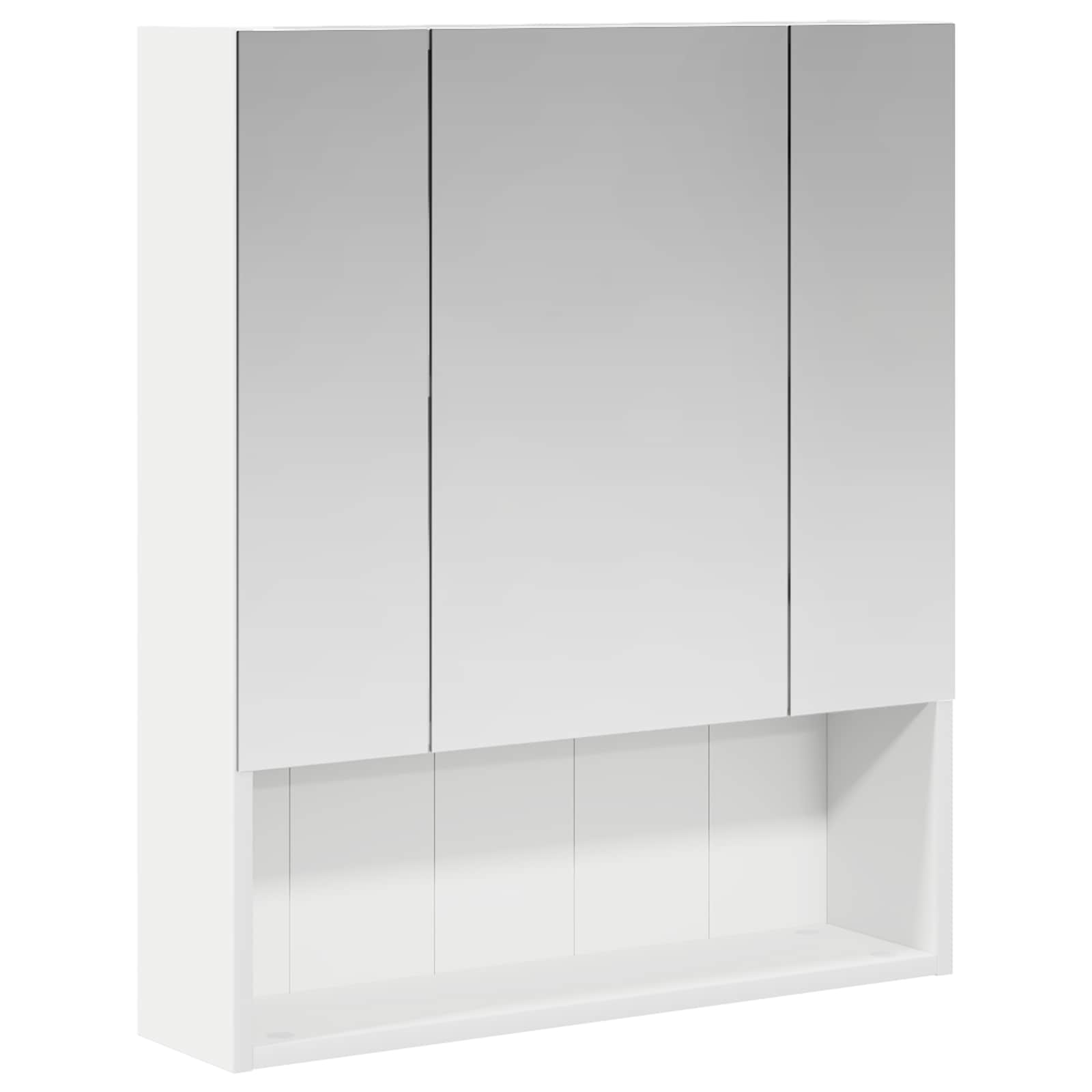 Szafka z lustrem do łazienki Biały 60 x 14.5 x 70 cm