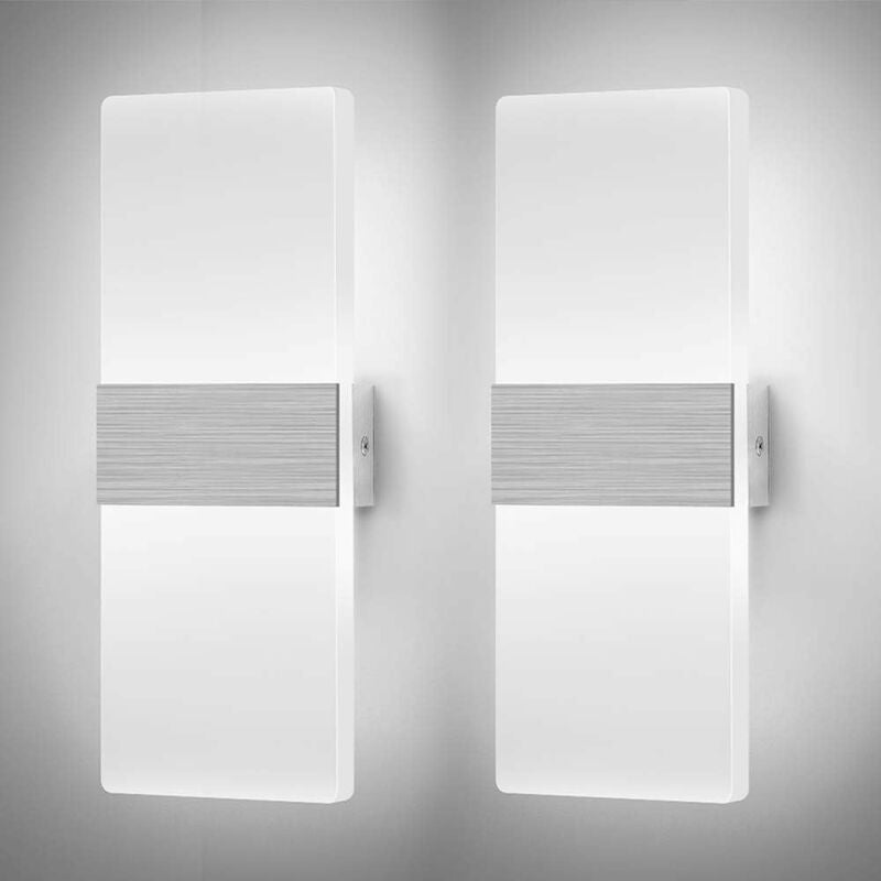 Ściemnialna lampa ścienna LED do wnętrz 212 W, nowoczesna akrylowa lampa ścienna, dekoracyjna lampa ścienna do salonu, sypialni, przedpokoju, łazienki