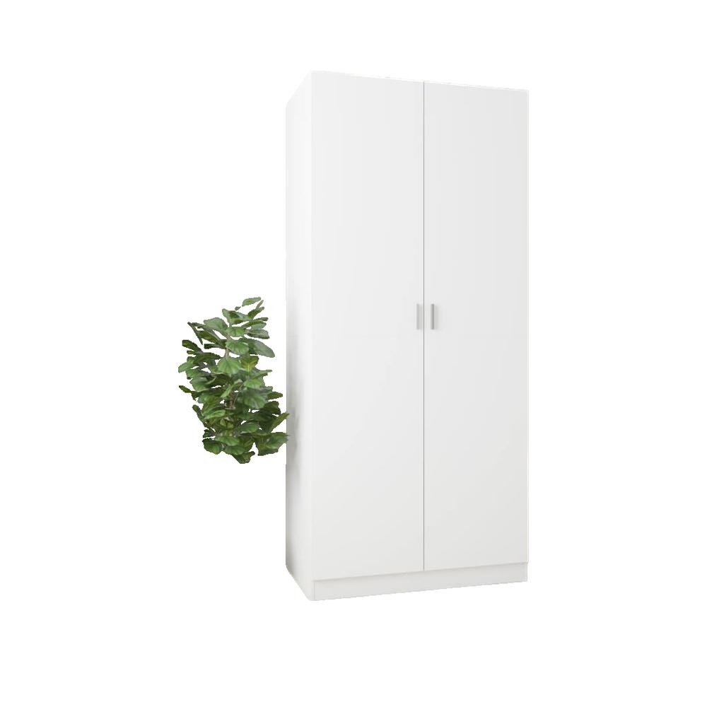 Garderoba vidaxl Biały Drewno inżynieryjne 90x52x200 cm