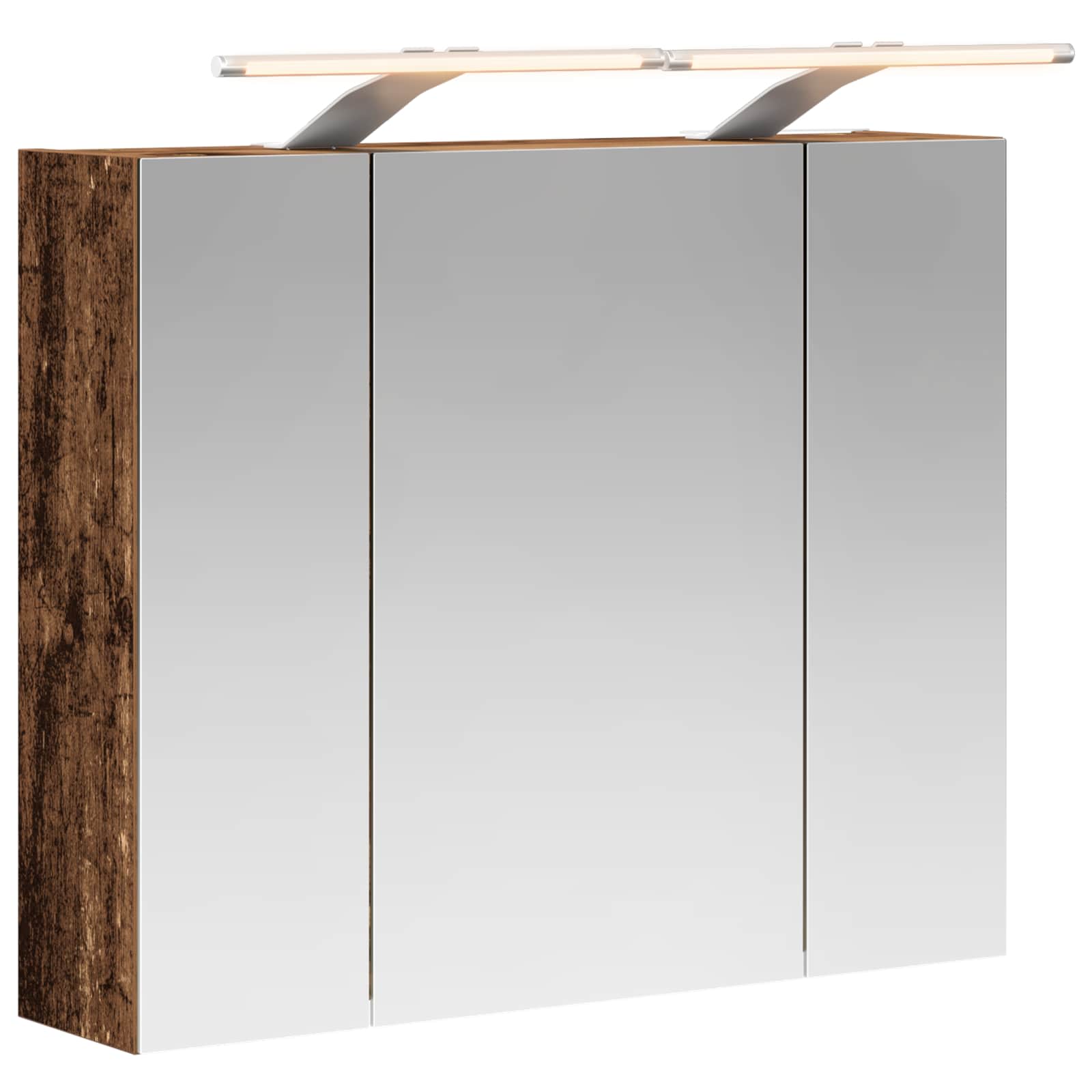 Szafka z lustrem do łazienki Stare drewno 60 x 14,5 x 50 cm