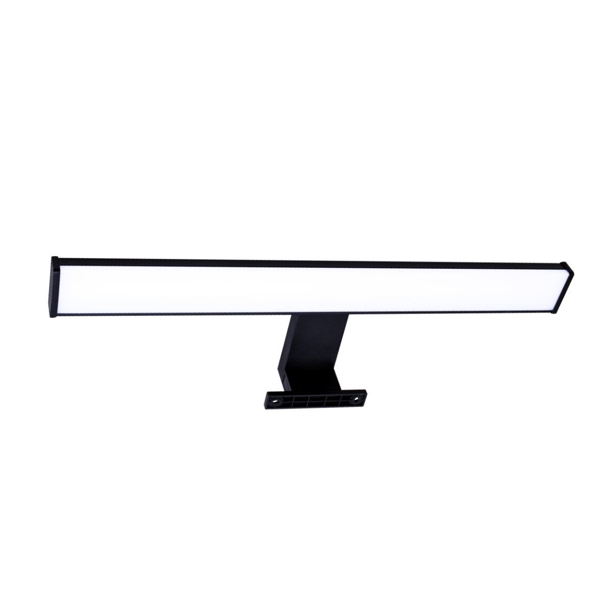 Kinkiet ścienny Elba czarno-biały LED 8W 4000K 900lm nad lustro wym: 4,4 x 40 x 11,2 cm aluminium IP44 Polux