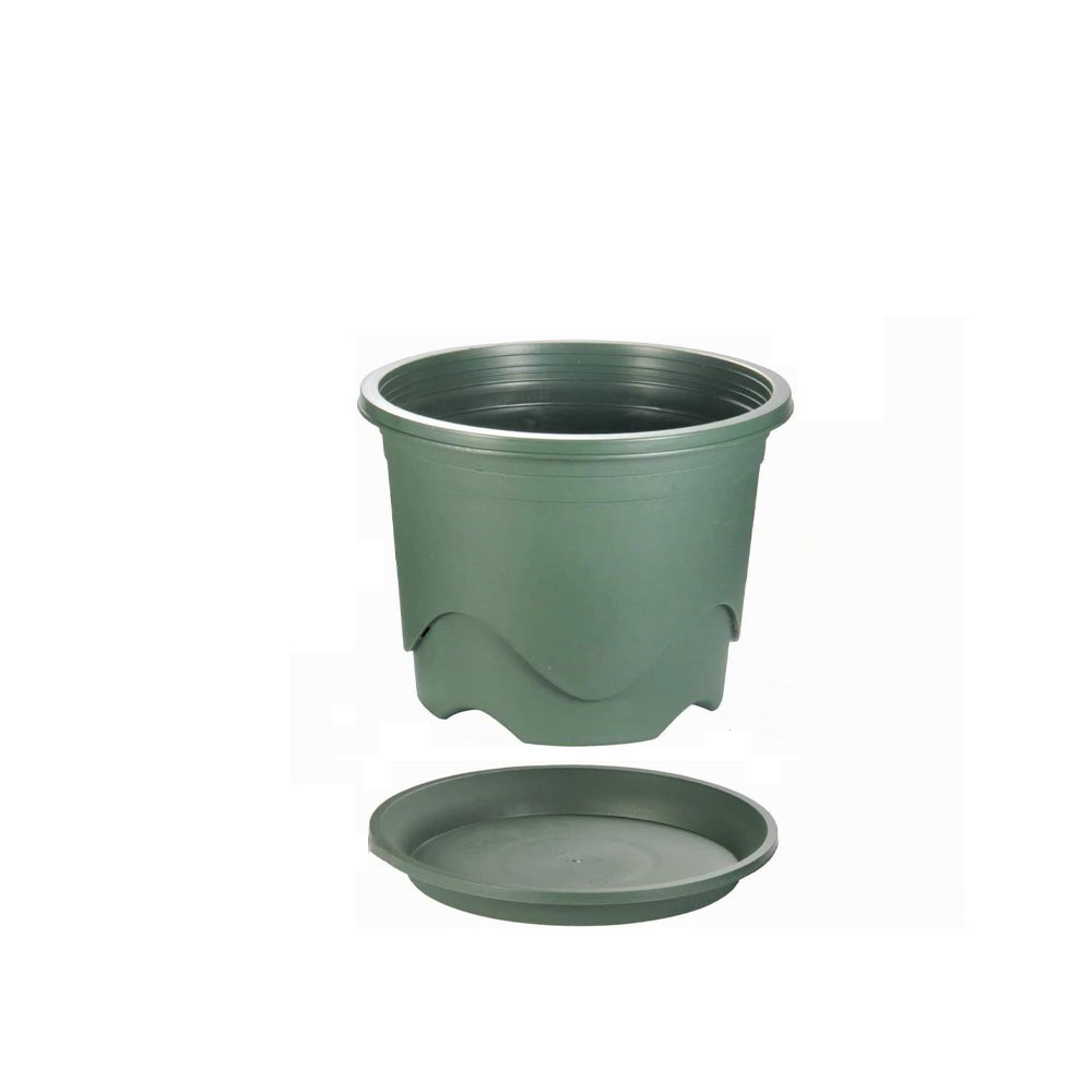 (Zielony), plastikowe doniczki, 16 cm pogrubiona doniczka do kwiatów, doniczka do sadzonek, ozdobna donica ogrodowa, donica do kontroli korzeni