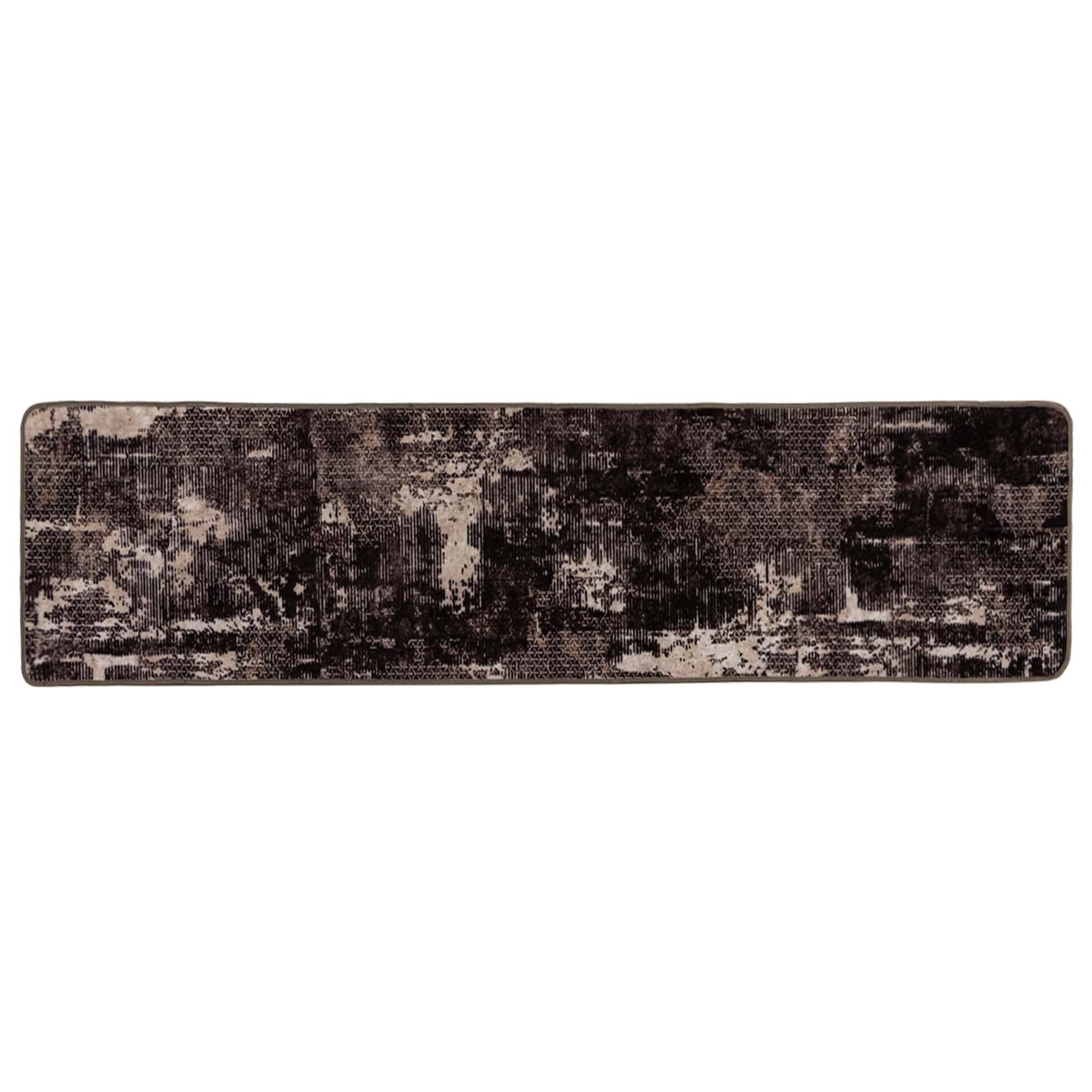 Chodnik dywanowy MARSA Czarny 80 x 350 cm Poliester i PVC