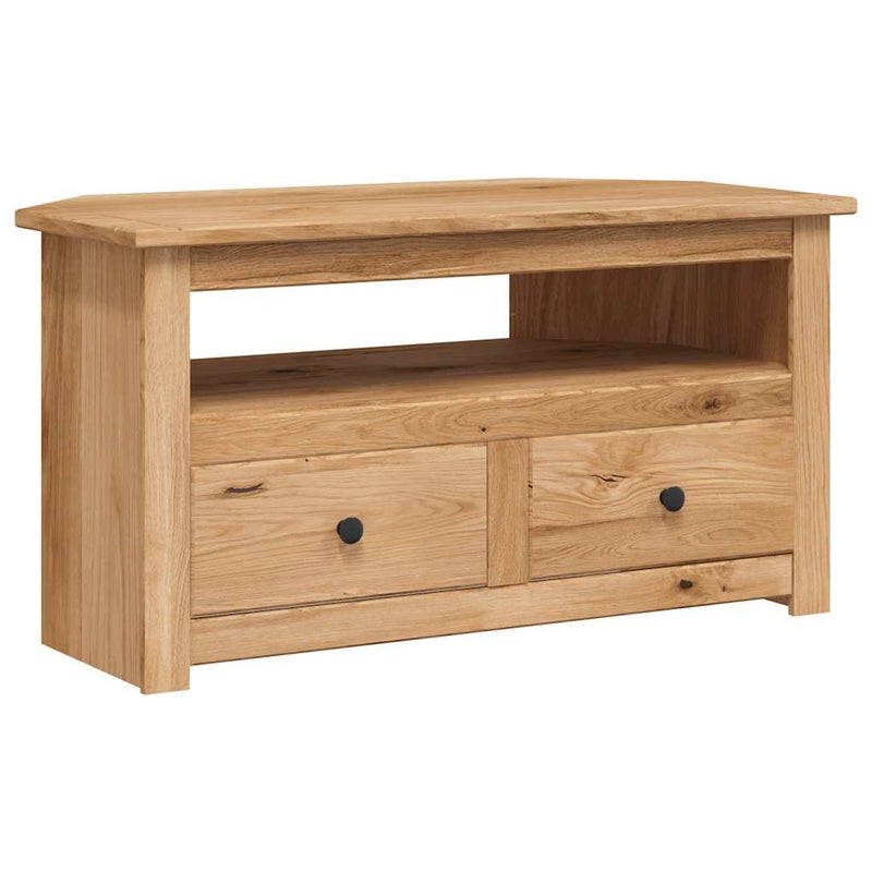 Meuble TV d'angle VidaXL 93x49x49 cm z 2 szufladami i otwartą półką