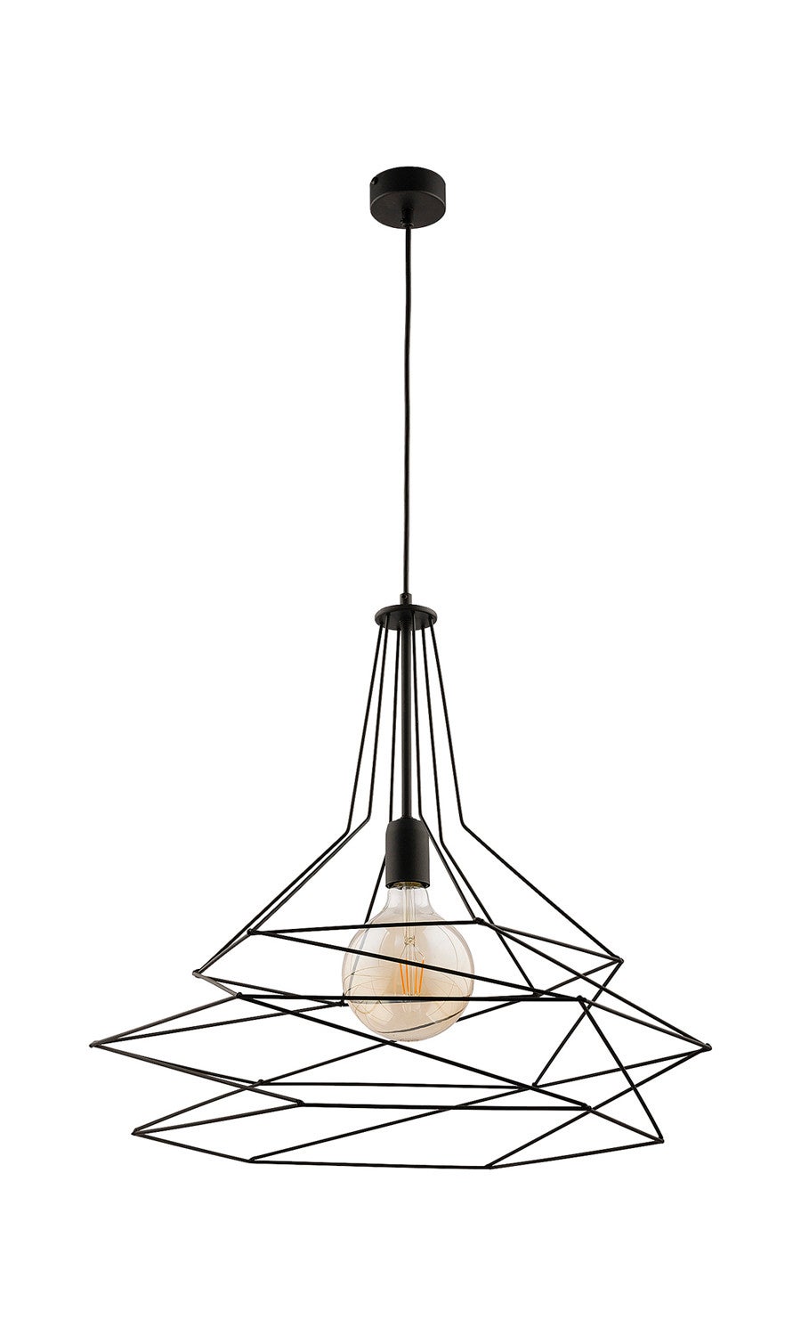 Lampa wisząca ORO Jupiter nowoczesna metalowa czarny E27 90 cm 1 szt.