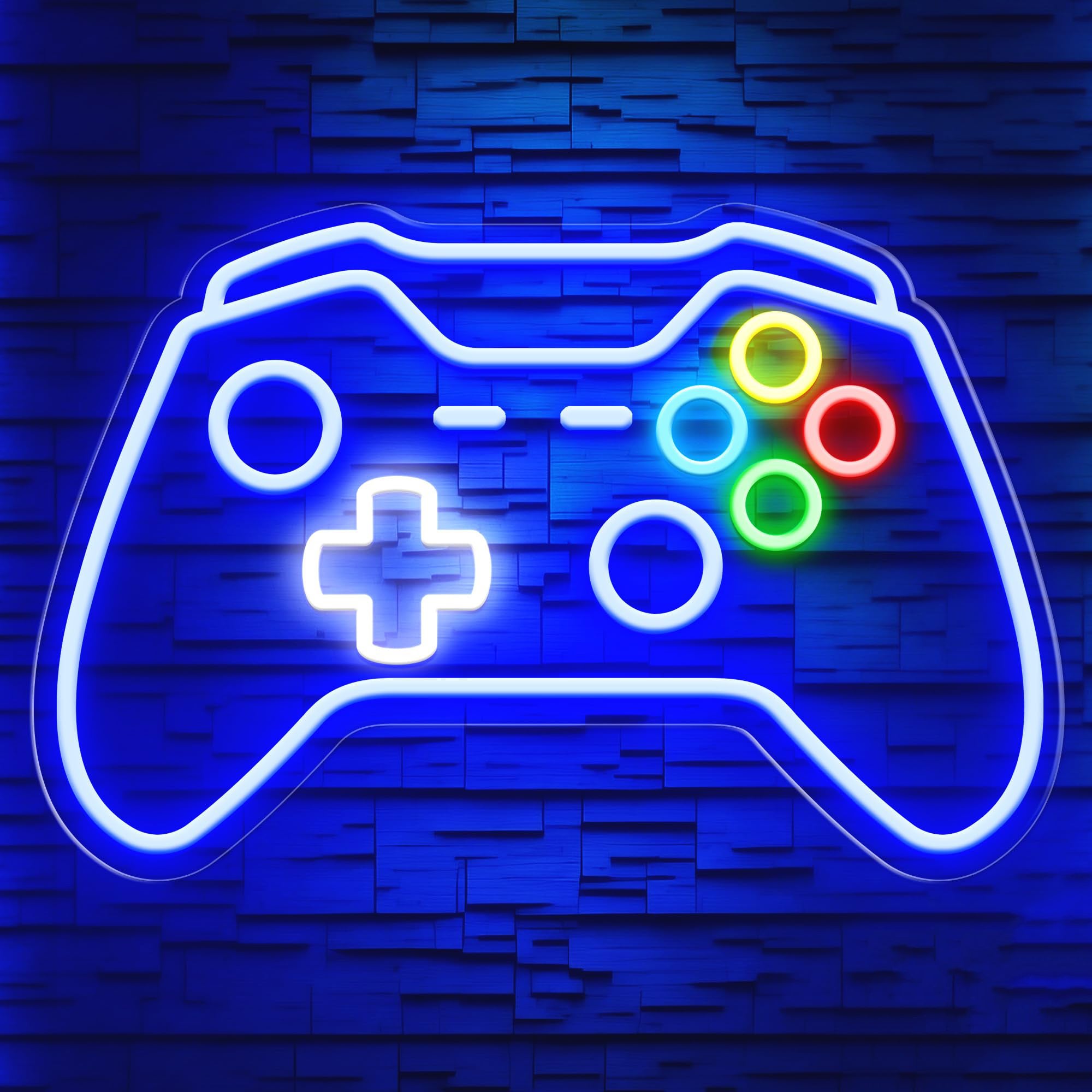Neonowy panel Gamer, dekoracja pokoju, jasne światło do gier, dekoracja LED do gier, 40*26,6 cm