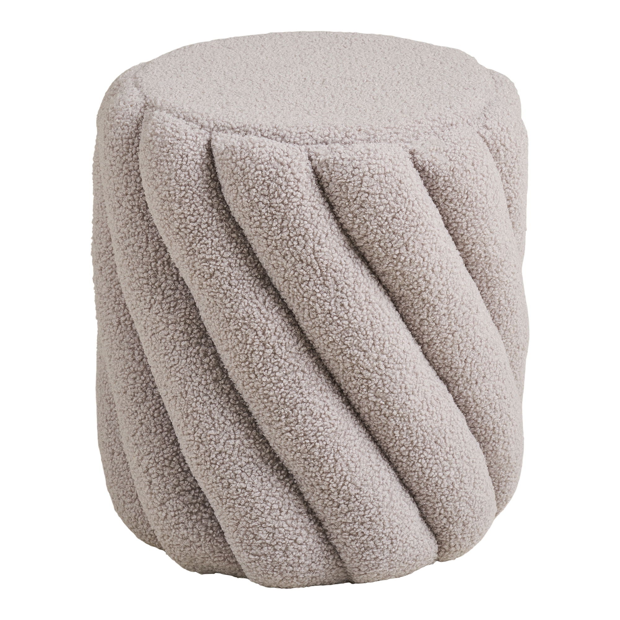 Freja puf Ø38 cm szary.