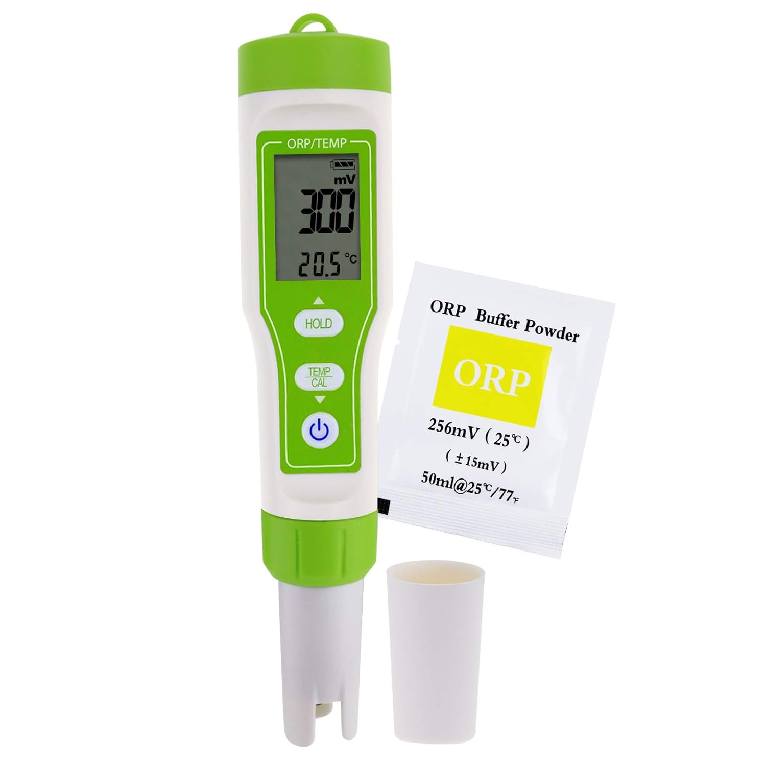 Cyfrowy miernik ORP z automatyczną kalibracją i buforem proszkowym ORP, -1200~1200 mV, precyzyjny tester ORP do badania wody