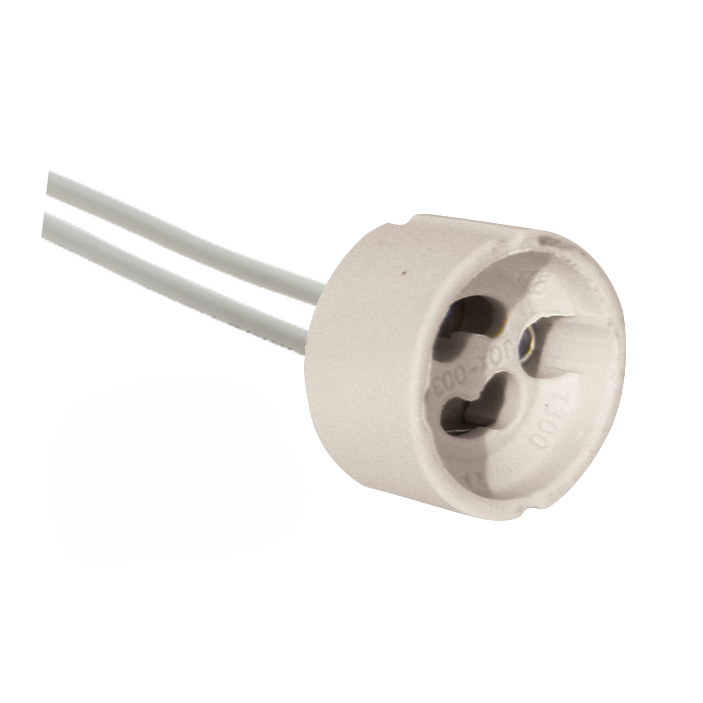 Alcapower Blister 10 sztuk Oprawka GU10 z kablami 10 cm, maks 240 V, prąd znamionowy 2 A, standardowe przyłącze