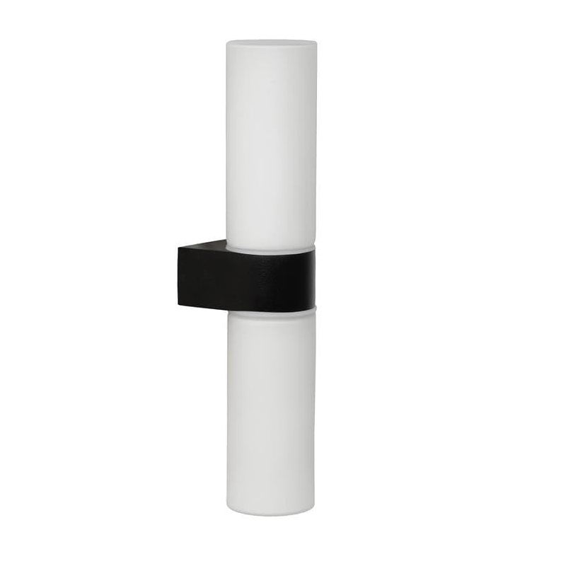 Kinkiet JESSE czarno-biały 2xG9x33W szkło wym:29x5,5x8cm IP44 Lucide