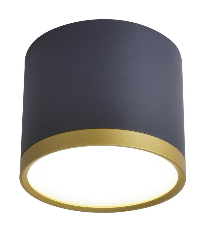Lampa sufitowa wbudowany LED Tuba 9W aluminium czarno-złoty wym:7,5x8,8x8,8cm IP20 Candellux