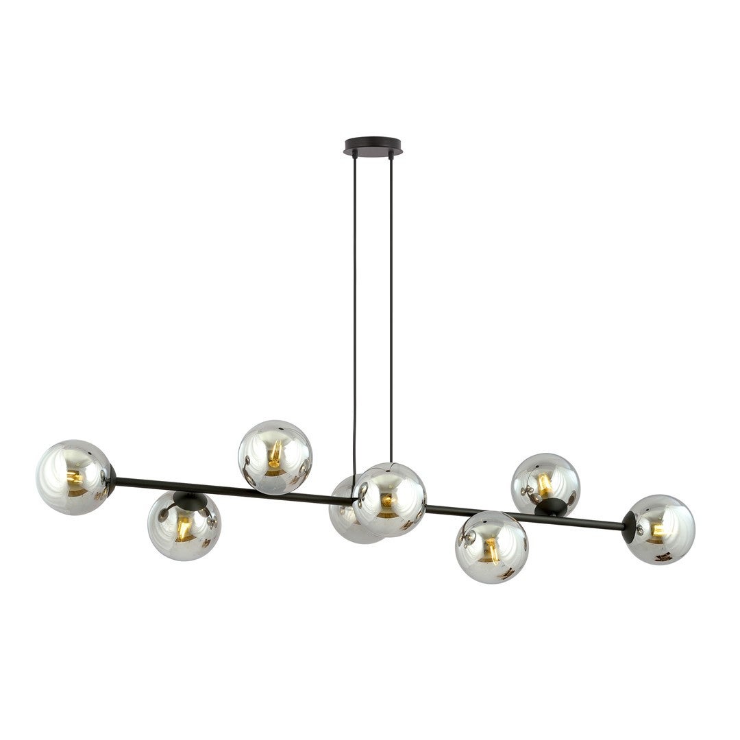 Żyrandol Emibig 8xE14 40W ROSSI 8 BL/SR 875/8
