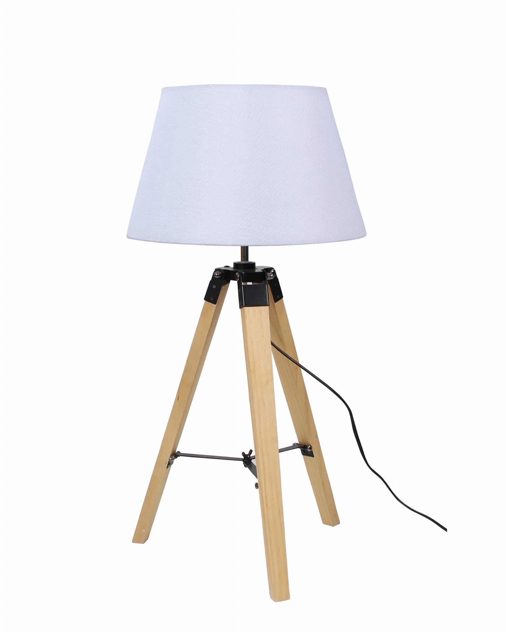 Lampa stołowa Candellux LUGANO 41-31136 naturalne drewno