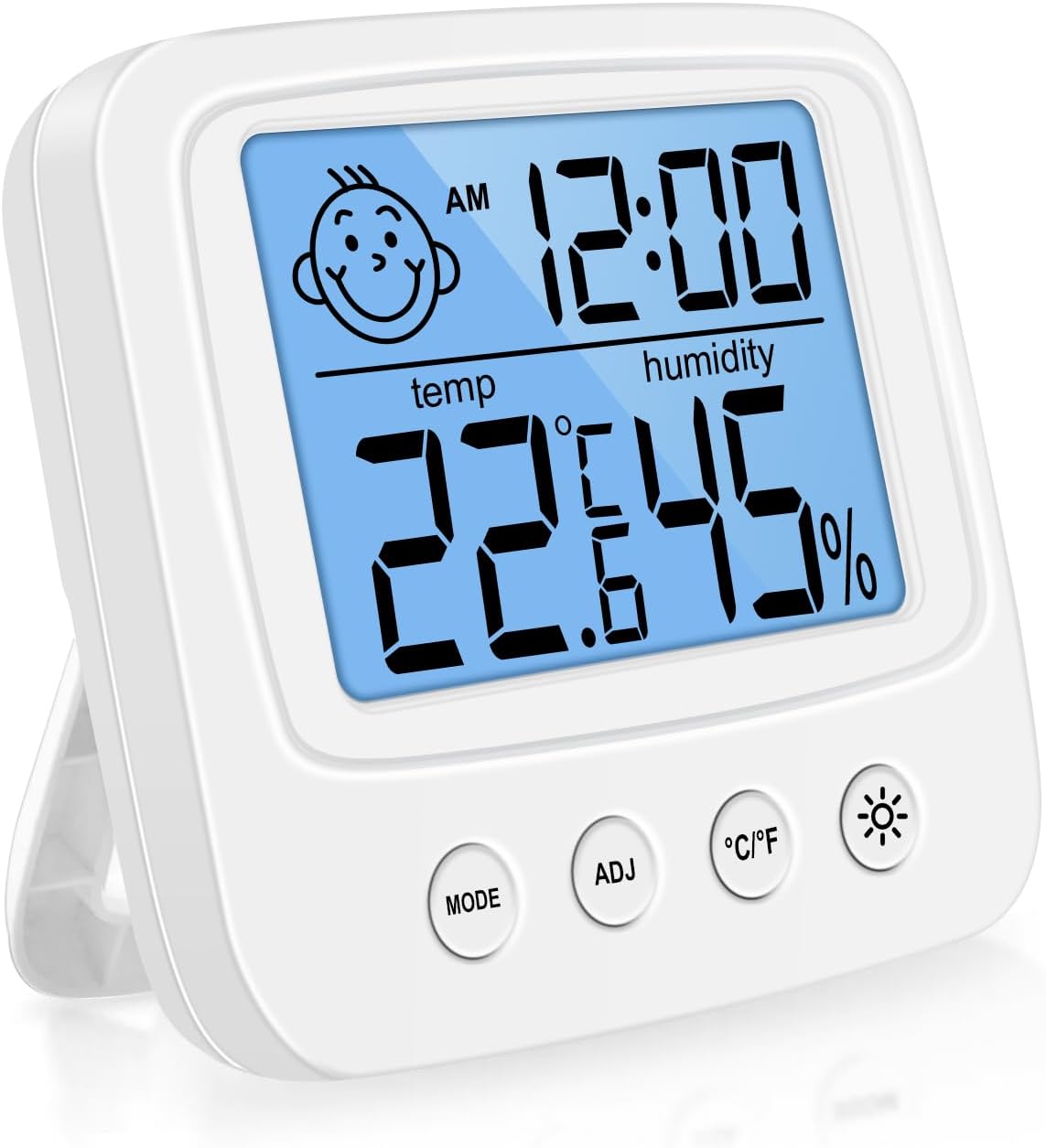 Wysokiej precyzji cyfrowy termometr wewnętrzny z higrometrem, cyfrowy higrometr wewnętrzny, cyfrowy termometr biurkowy z monitorem temperatury i wil