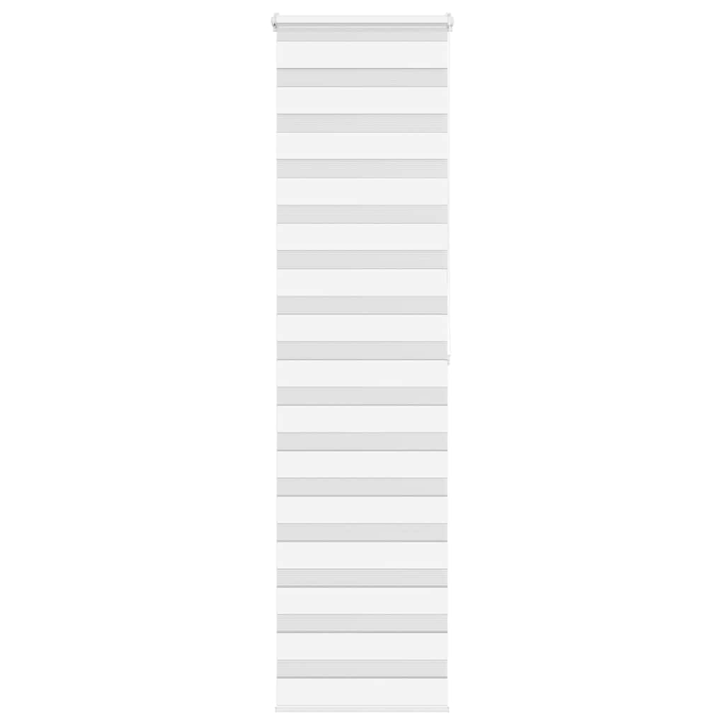 Roleta zebra, biała, szerokość tkaniny 50,9 cm, poliester