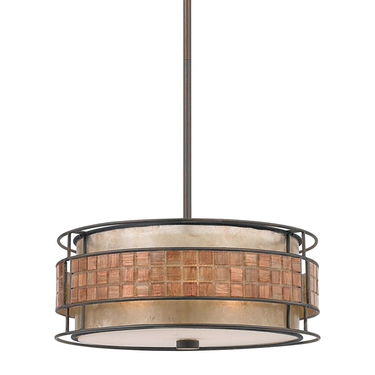 Lampa wisząca renesansowa miedź Laguna 4xE27 60W Quoizel