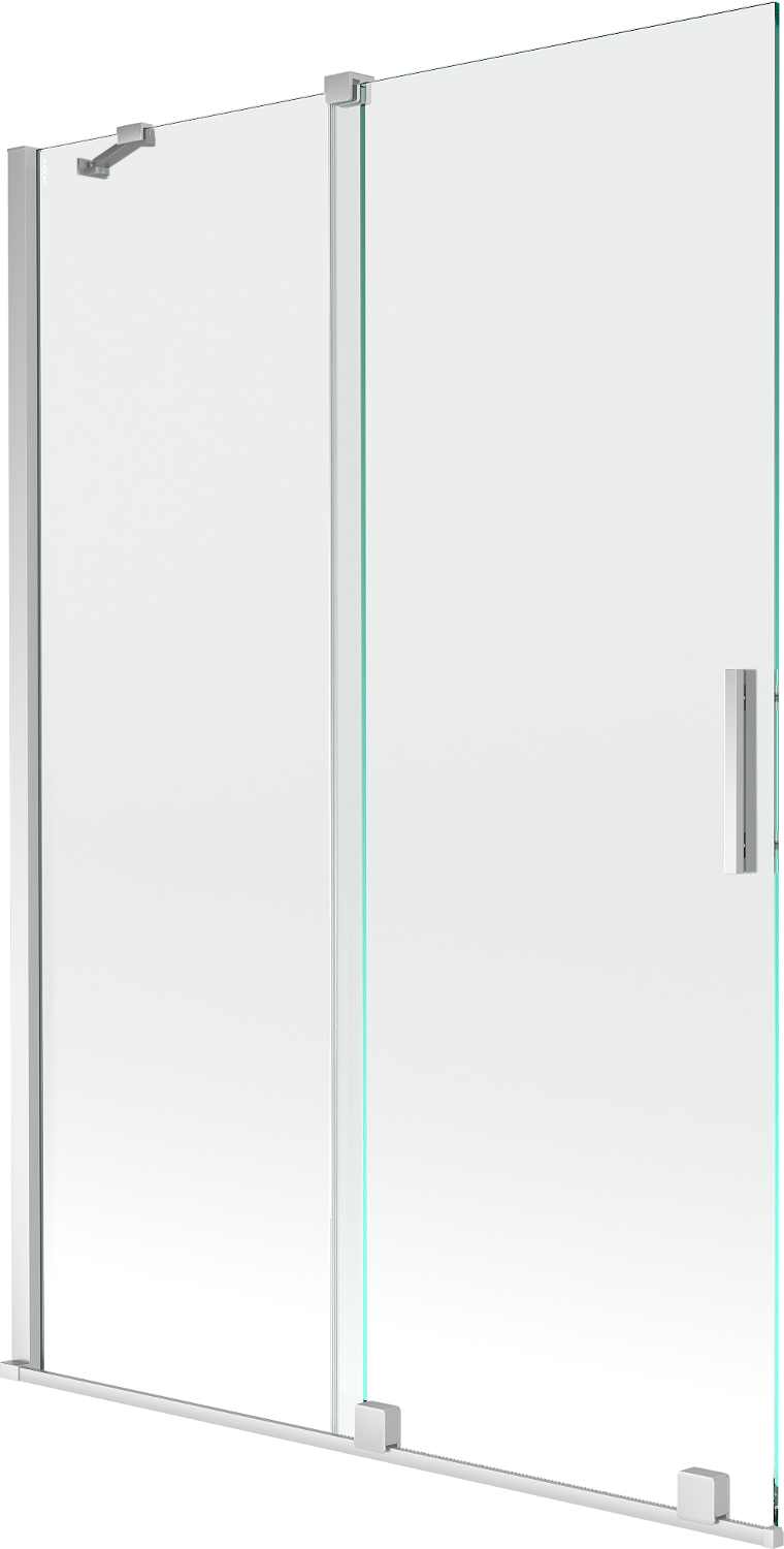 Mexen Velar parawan nawannowy 2-skrzydłowy rozsuwany 120 x 150 cm, transparent, chrom - 896-120-000-01-01