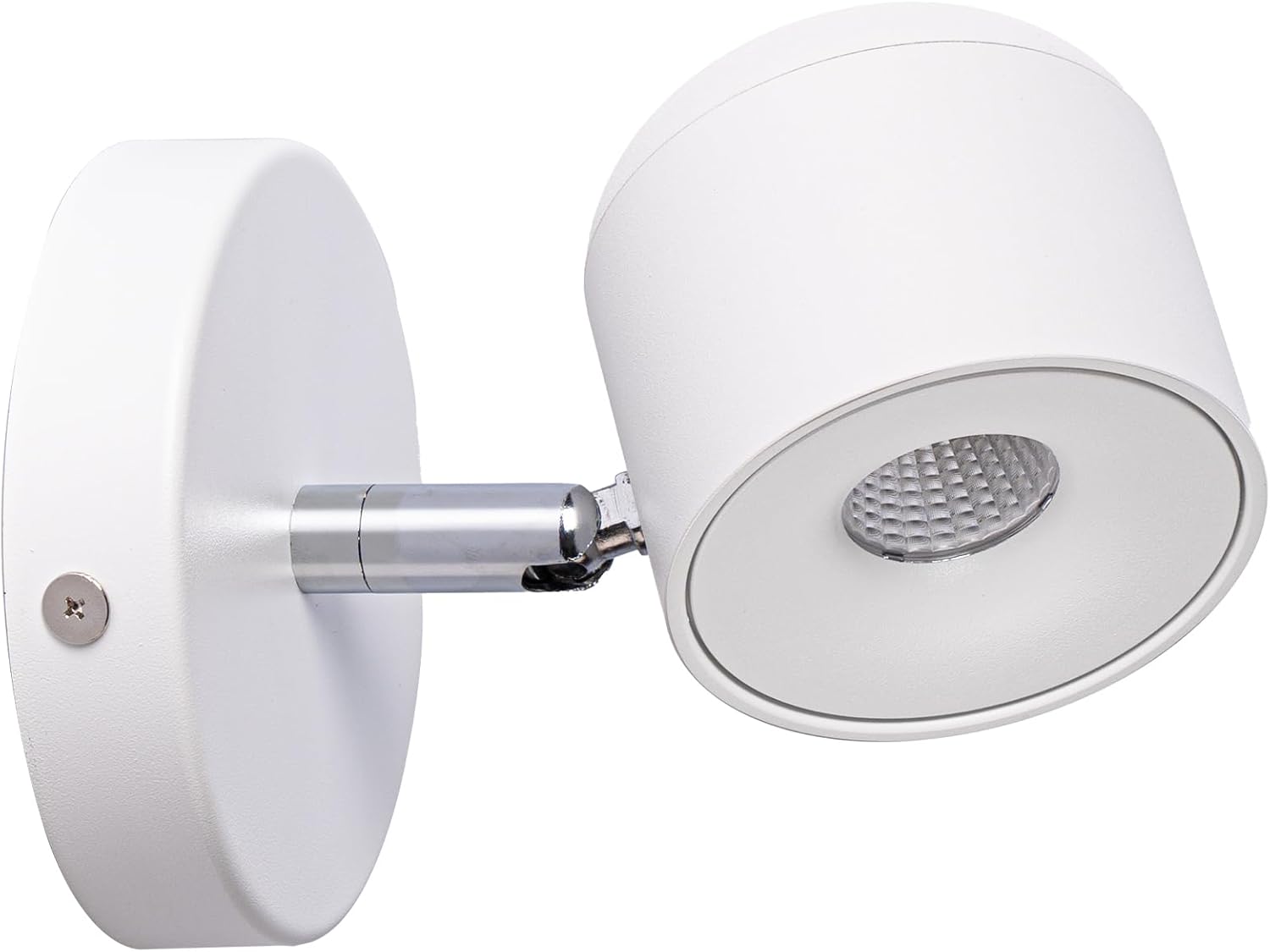 Regulowana lampka nocna LED, lampka ścienna do czytania, ciepłe światło, 3000K, 7W (białe)